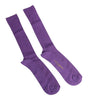 Chaussettes mi-mollet en coton violet avec logo Dolce & Gabbana