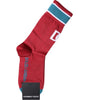 Chaussettes mi-mollet en coton rouge Dolce & Gabbana avec logo DG imprimé
