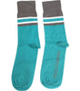 Dolce & Gabbana Green Gray Stretch DG Logo Mid Calf Socks