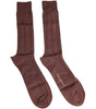 Chaussettes mi-mollet extensibles marron à imprimé logo Dolce & Gabbana