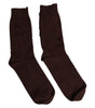 Dolce & Gabbana Brown Solid Cotton Stretch Mid Calf Socks
