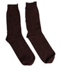 Dolce & Gabbana Brown Solid Cotton Stretch Mid Calf Socks