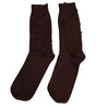 Dolce & Gabbana Brown Solid Cotton Stretch Mid Calf Socks