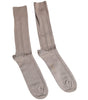 Dolce & Gabbana Brown Cotton Stretch Logo Over Calf Socks