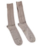 Dolce & Gabbana Brown Cotton Stretch Logo Over Calf Socks