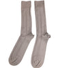 Dolce & Gabbana Brown Cotton Stretch Logo Over Calf Socks