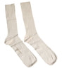 Dolce & Gabbana Beige Cotton Stretch Logo Mid Calf Socks