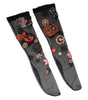 Dolce & Gabbana Black Stretch Carretto Crystal Stockings Socks