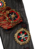 Dolce & Gabbana Black Stretch Carretto Crystal Stockings Socks