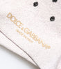 Chaussettes à pois en viscose stretch grise Dolce & Gabbana