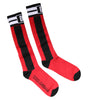 Dolce & Gabbana Red Cotton Stretch Printed Socks
