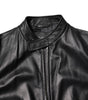 Dolce & Gabbana Black Sheep Leather Biker Full Zip Jacket