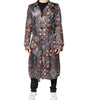 Dolce & Gabbana Multicolor Royal Bee Crown Trench Coat Jacket