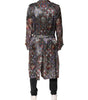 Dolce & Gabbana Multicolor Royal Bee Crown Trench Coat Jacket