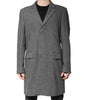 Dolce & Gabbana Gray Wool Single Breasted Trench Coat Jacket