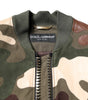 Dolce & Gabbana Multicolor Cotton Bomber Full Zip Jacket