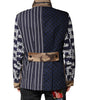 Dolce & Gabbana Multicolor Cotton Logo Patchwork Coat Jacket