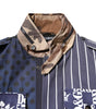Dolce & Gabbana Multicolor Cotton Logo Patchwork Coat Jacket