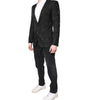 Dolce & Gabbana Black Floral Jacquard Coat Jacket Blazer