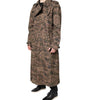 Dolce & Gabbana Multicolor Camouflage Double Breasted Coat Jacket