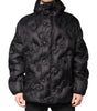 Dolce & Gabbana Black Hooded Parka Coat Winter Jacket