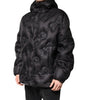 Dolce & Gabbana Black Hooded Parka Coat Winter Jacket