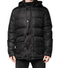 Dolce & Gabbana Black Hooded Parka Coat Winter Jacket