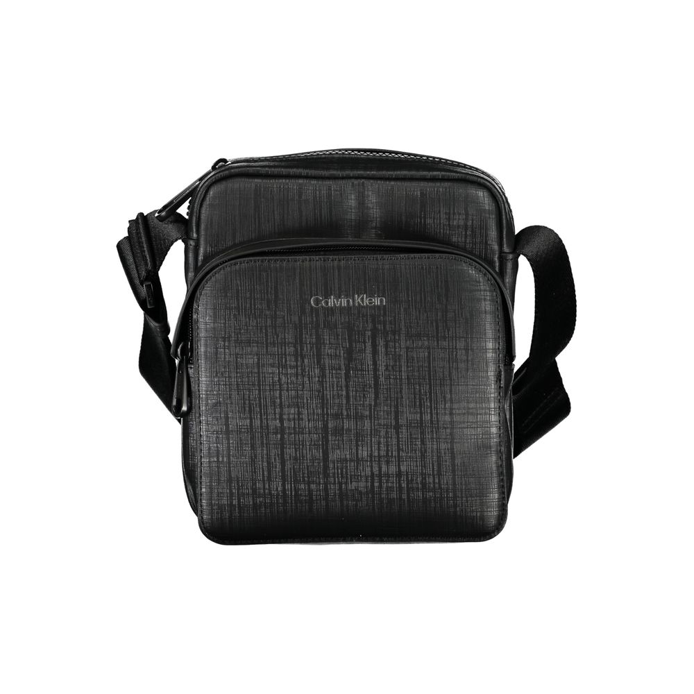 Sac à bandoulière noir élégant Calvin Klein avec détails contrastés