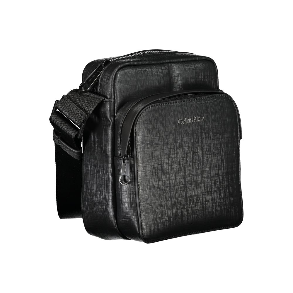 Sac à bandoulière noir élégant Calvin Klein avec détails contrastés