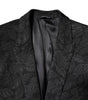 Dolce & Gabbana Black MARTINI Brocade Single Breasted Blazer
