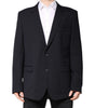 Dolce & Gabbana Dark Blue Wool Single Breasted Coat Blazer