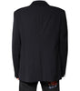 Dolce & Gabbana Dark Blue Wool Single Breasted Coat Blazer