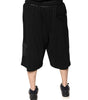 Dolce & Gabbana Black Cotton Men Cargo Sweatshorts Shorts