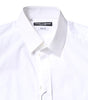 Dolce & Gabbana White Cotton GOLD Dress Formal Collared Shirt