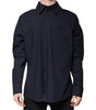 Dolce & Gabbana Camisa Manga Larga Algodón Azul Oscuro