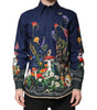 Dolce & Gabbana Blue Rabbit Print Long Sleeve Shirt