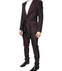 Dolce & Gabbana Maroon Single Breasted Formal 2 Piece Suit