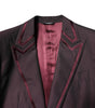 Dolce & Gabbana Maroon Single Breasted Formal 2 Piece Suit