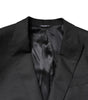 Costume deux pièces formel noir à simple boutonnage Dolce &amp; Gabbana