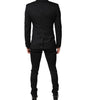 Dolce & Gabbana Black Single Breasted Formal Blazer with Vest