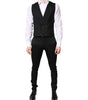 Dolce & Gabbana Black Single Breasted Formal Blazer with Vest
