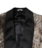 Costume 3 pièces simple boutonnage en jacquard multicolore Dolce &amp; Gabbana
