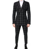 Dolce & Gabbana Black TAORMINA Double Breasted 2 Piece Suit