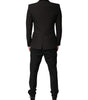 Costume formel 3 pièces noir à boutonnage simple Dolce &amp; Gabbana