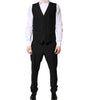 Costume formel 3 pièces noir à boutonnage simple Dolce &amp; Gabbana
