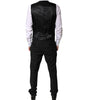 Costume formel 3 pièces noir à boutonnage simple Dolce &amp; Gabbana
