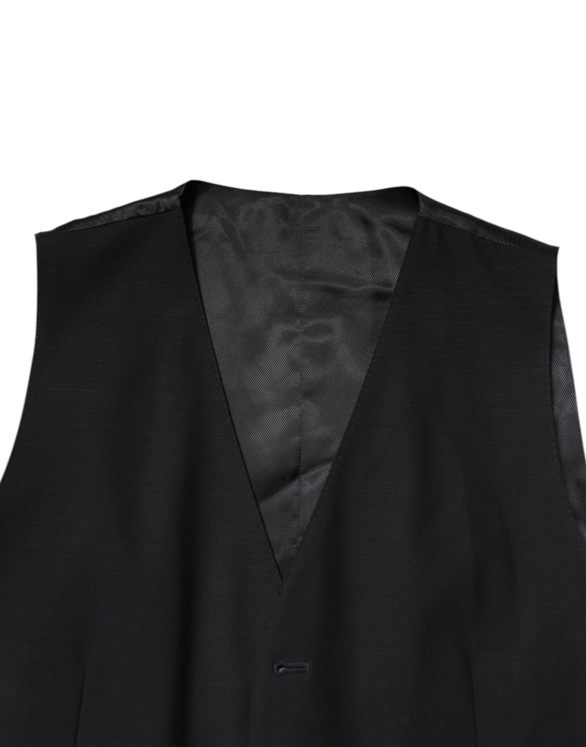 Costume formel 3 pièces noir à boutonnage simple Dolce &amp; Gabbana