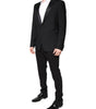 Dolce & Gabbana Black Wool Single Breasted 2 Piece Suit