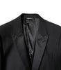 Dolce & Gabbana Black Wool Single Breasted 2 Piece Suit