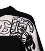 Dolce & Gabbana Black White Logo Print Wool Pullover Sweater